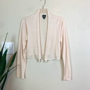 Eileen Fisher Peach Silk Blend Shrug Cardigan - Small